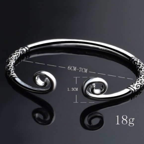 NEW 925 Sterling Silver Adjustable Cuff Bracelet - Picture 12 of 15